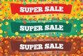 Three Super Sales Banners