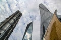 Three supertall skyscrapers in Lujiazui, Shanghai Royalty Free Stock Photo