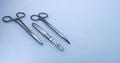 Three surgical instruments Royalty Free Stock Photo