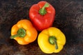 Three sweet peppers