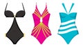 Three swimming suits