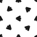 Three tags pattern seamless black Royalty Free Stock Photo