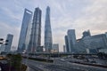 Three Tallest Buildings in Shanghai Royalty Free Stock Photo