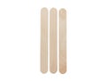 Three (3) tally marks symbol made from wooden ice cream stick isolated on white background with clipping path. Royalty Free Stock Photo