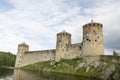 Three tawer of olavinlinna castle Royalty Free Stock Photo