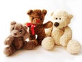 Three teddy-bears Royalty Free Stock Photo