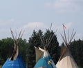 Three Teepees Royalty Free Stock Photo