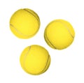 Three tennis balls Royalty Free Stock Photo