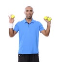 Three tennis balls Royalty Free Stock Photo