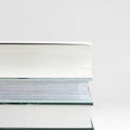 three thick books on a table Royalty Free Stock Photo