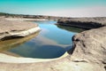 Three thousand waving the rocks beneath the Mekong river, Ubon R Royalty Free Stock Photo