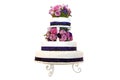 Three tiered wedding cake Royalty Free Stock Photo