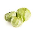 Three Tomatillos Isolated Royalty Free Stock Photo