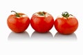 Three tomatoes Royalty Free Stock Photo