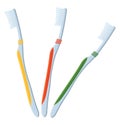 Three toothbrushes, icon