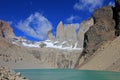 The three towers at Torres del Paine National Park, Patagonia, Chile Royalty Free Stock Photo