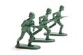 Three toy soldiers