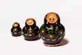 Three Traditional Russian Wood Dolls