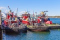 Three Tugboats Docked in Portsmputh, NH, USA