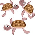 Three turtles Royalty Free Stock Photo