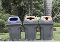 Three type of trash bin,Recycle