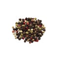 Three Types Of Pepper Coloured Spice White Background Pepper Royalty Free Stock Photo