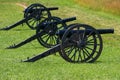 Three Union Cannons at Manassas Bull Run Battlefield Royalty Free Stock Photo