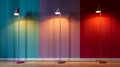 Modern Floor Lamps In London: A Colorful Photo Series