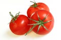 Three Vine Tomatoes Royalty Free Stock Photo