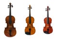Three violins Royalty Free Stock Photo
