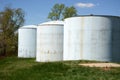 Three water tanks Royalty Free Stock Photo