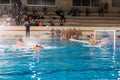 Waterpolo player - attack action