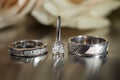 Three wedding rings