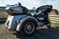 A three-wheeled motorcycle Harley-Davidson Tri Glide Ultra Classic.