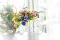 Three Wheeler Flower Bouquet Royalty Free Stock Photo