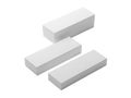 Three white rectangular blocks Royalty Free Stock Photo