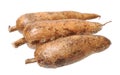Three whole manioc Royalty Free Stock Photo