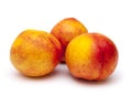 Three whole peaches Royalty Free Stock Photo