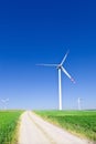 Three wind turbines Royalty Free Stock Photo