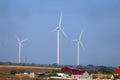 Three Wind Turbines Royalty Free Stock Photo