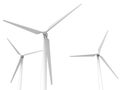 Three wind turbines Royalty Free Stock Photo