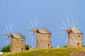 Three windmills in Patmos