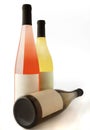 Three Wine Bottles Royalty Free Stock Photo