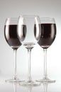 Three wine glases Royalty Free Stock Photo