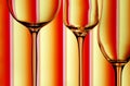 Three wine glasses Royalty Free Stock Photo