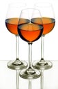 Three wine glasses pattern Royalty Free Stock Photo