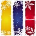 Three winter banners