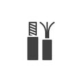 Three-wire electrical cable vector icon Royalty Free Stock Photo
