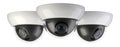 Three wireless security surveillance camera rotated to the side