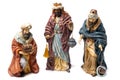 Three Wise Kings Ceramic Figurines Royalty Free Stock Photo